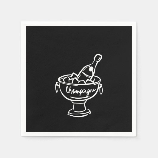 Coquette Champagne Servet (Voorkant)
