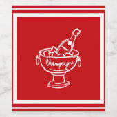 Coquette Champagne Wijn Etiket (Enkel label)