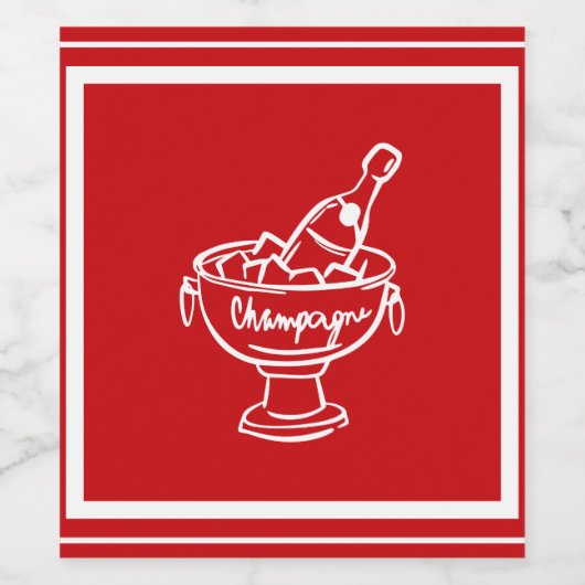 Coquette Champagne Wijn Etiket (Enkel label)