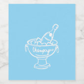 Coquette Champagne Wijn Etiket (Enkel label)