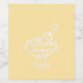 Coquette Champagne Wijn Etiket (Enkel label)