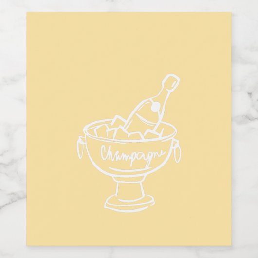 Coquette Champagne Wijn Etiket (Enkel label)