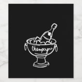 Coquette Champagne Wijn Etiket (Enkel label)