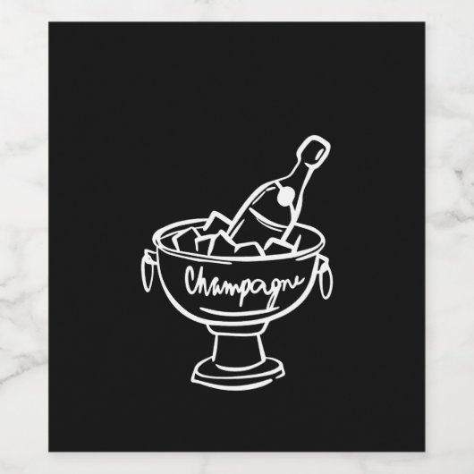 Coquette Champagne Wijn Etiket (Enkel label)