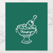 Coquette Champagne Wijn Etiket (Enkel label)