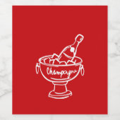 Coquette Champagne Wijn Etiket (Enkel label)