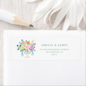 Coquette Charm Bloem sticker met retouradres (Insitu)