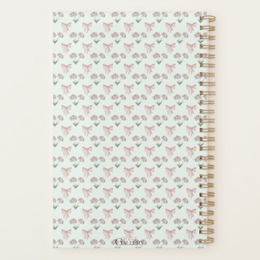 Coquette charme: ongedateerde maandelijkse planner (Achterkant)