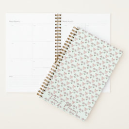 Coquette charme: ongedateerde maandelijkse planner