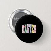 Coquette Checkered Easter Day Spring Easter Pastel Ronde Button 5,7 Cm (Voorkant /achterkant)