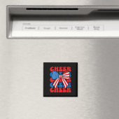 Coquette Cheer Bow Sport Cheerleader VS Amerikaans Magneet (Insitu (Vaatwasser))