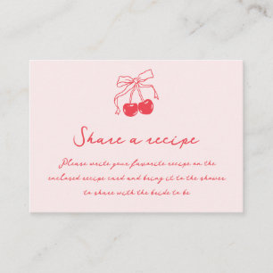 Coquette Cherries Vrijgezellenfeest Recept Aanvraa Informatiekaartje