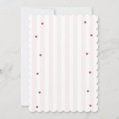 Coquette Cherry 24th Heart Aesthetic Birthday Kaart (Achterkant)