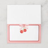 Coquette Cherry Blank Food Label of Plaatskaartje (Buitenkant ongevouwen)