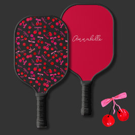 Coquette Cherry & boog patroon Pickleball Paddle