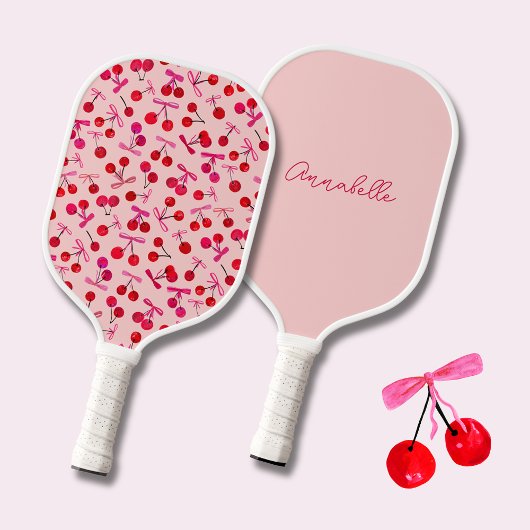 Coquette Cherry & boog patroon Pickleball Paddle
