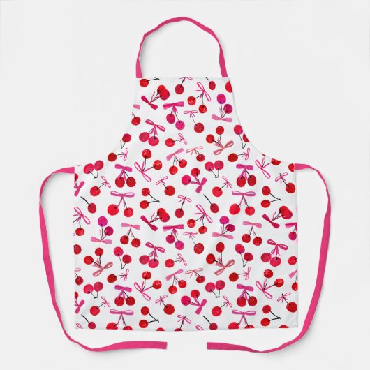 Coquette Cherry & boog patroon Schort (Voorkant)