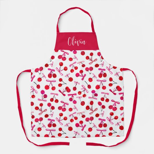 Coquette Cherry & boog patroon Schort (Voorkant)