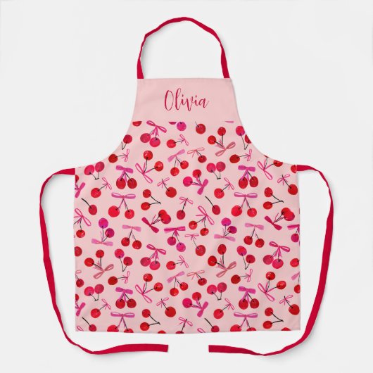 Coquette Cherry & boog patroon Schort (Voorkant)