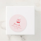 Coquette Cherry Bruidsfeest Dank Je Favoriet Bedankjes Labels (In situ)