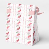 Coquette Cherry Bruidsfeest Monogram Bedankdoosjes (Achterkant)