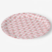 Coquette Cherry Bruiloftsfeest Papieren Bordje (Gekanteld)