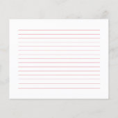 Coquette Cherry Crest Monogram Recept Kaart (Achterkant)