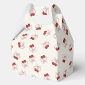 Coquette Cherry Eerste Verjaardag Favoriete Boxen Bedankdoosjes (Achterkant)