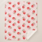 Coquette Cherry en Bow Sherpa Blanket Deken (Voorkant)