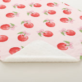 Coquette Cherry en Bow Sherpa Blanket Sherpa Deken (3/4)