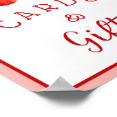 Coquette Cherry Kaarten & Geschenken teken Poster (Hoek)