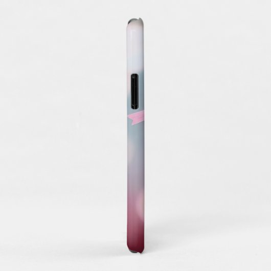 Coquette Cherry met roze strik en blad Case-Mate iPhone Case (Achterkant/rechts)