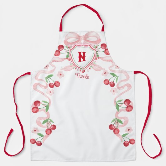 Coquette Cherry Monogam Schort (Voorkant)