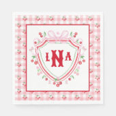 Coquette Cherry Monogam Servet (Voorkant)