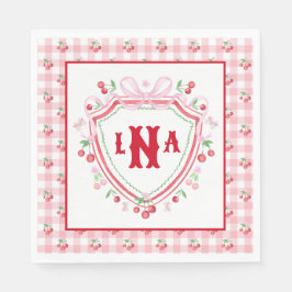 Coquette Cherry Monogam Servet