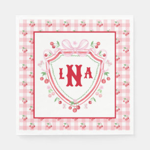 Coquette Cherry Monogam Servet