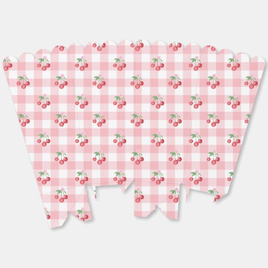 Coquette Cherry Monogam Vrijgezellenfeest Bedankdoosjes (Ongevouwen)