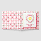 Coquette Cherry Monogam Vrijgezellenfeest Gastenboek (Volledig)