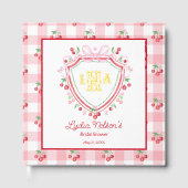 Coquette Cherry Monogam Vrijgezellenfeest Gastenboek (Voorkant)