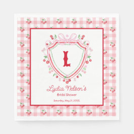 Coquette Cherry Monogam Vrijgezellenfeest Servet