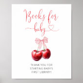 Coquette Cherry On Top Boeken voor Baby Poster (Voorkant)