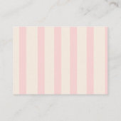 Coquette Cherry op Top Baby shower Boeken voor Bab Informatiekaartje (Achterkant)