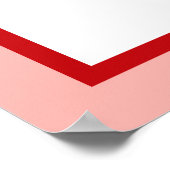 Coquette Cherry op Top Baby shower Welkomstbord Poster (Hoek)