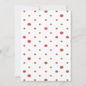 Coquette Cherry op Top Cherry Baby Girl Shower Kaart (Achterkant)