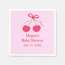 Coquette Cherry op Top Girl Baby shower