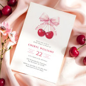 Coquette Cherry op top Vrijgezellenfeest Kaart