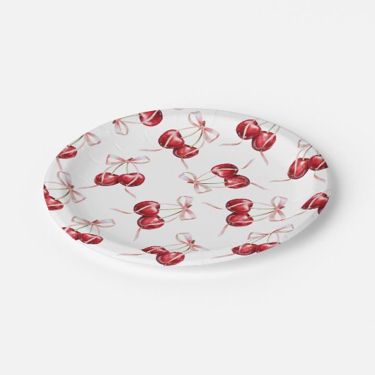 Coquette Cherry Papieren Bordje (Gekanteld)