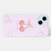 Coquette Cherry Schattige Roze Bow Case-Mate iPhone Case (Achterkant (horizontaal))
