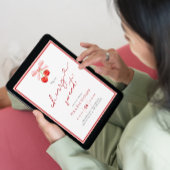 Coquette Cherry Sweet 2e 3e verjaardag Kaart