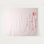 Coquette Cherry Vrijgezellenfeest Foto Achtergrond Wandkleed (Voorkant (horizontaal))